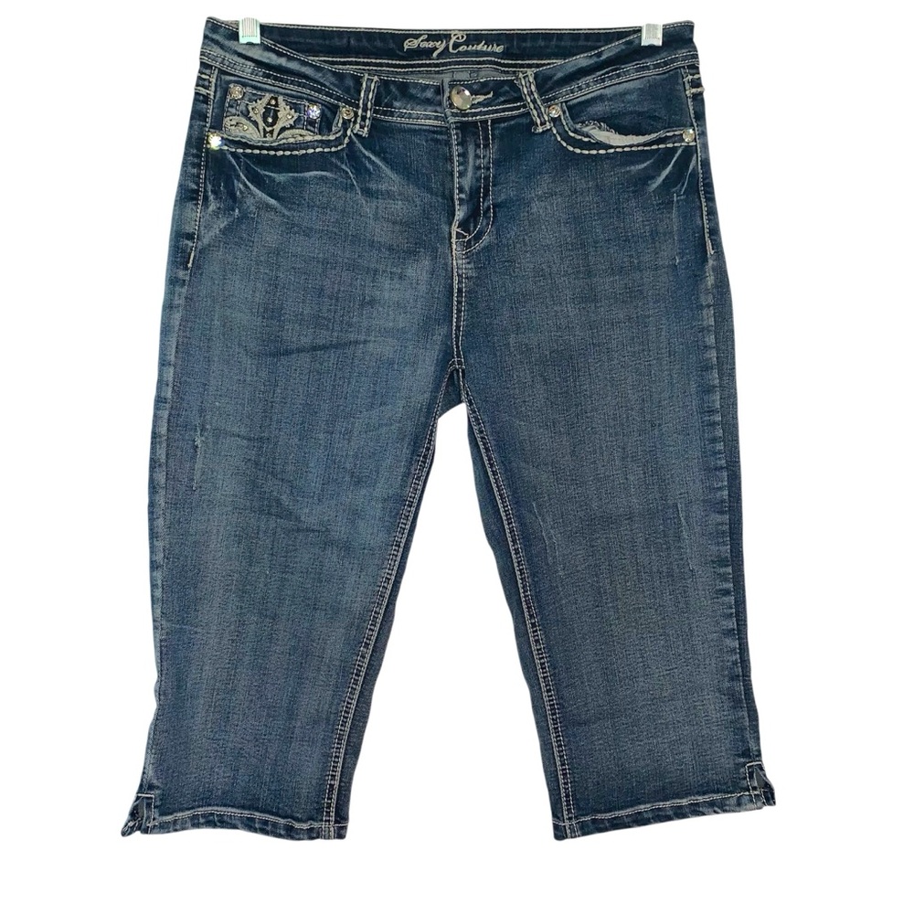 Sexy Couture Women’s Capri below the knee Blue Size 11